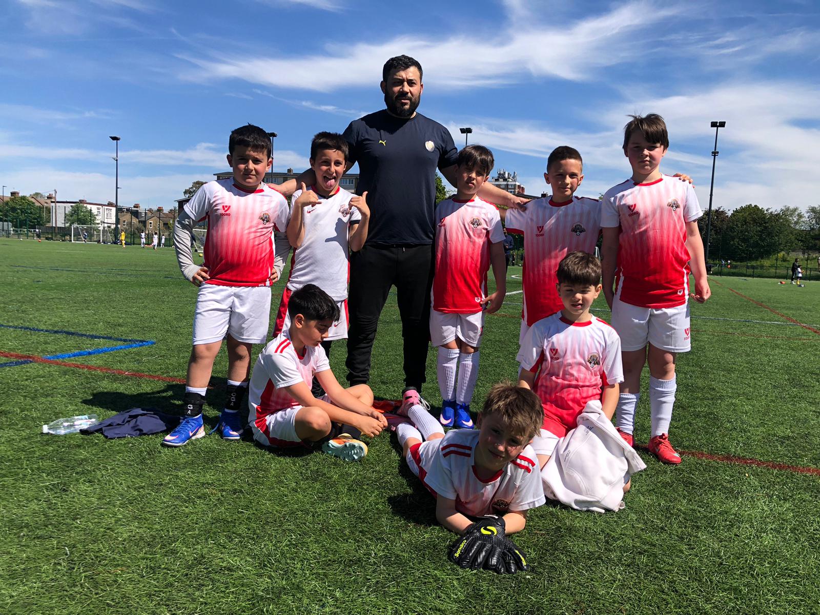 Team photo on a sunny matchday